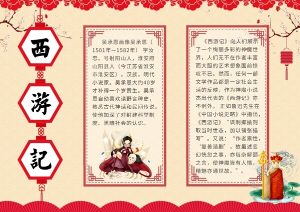 簡(jiǎn)約中國(guó)風(fēng)西游記手抄報(bào)