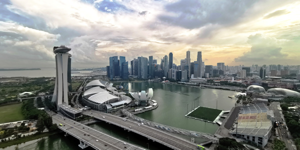 新加坡城市鸟瞰
