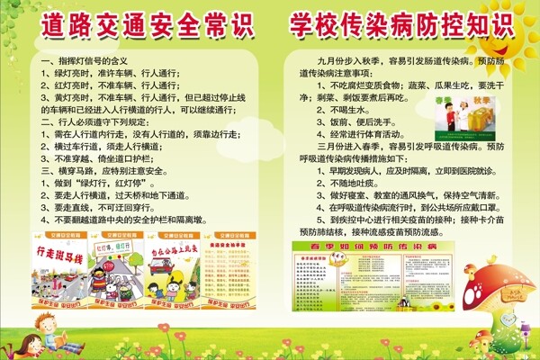 交通安全与传染病防控知识图片
