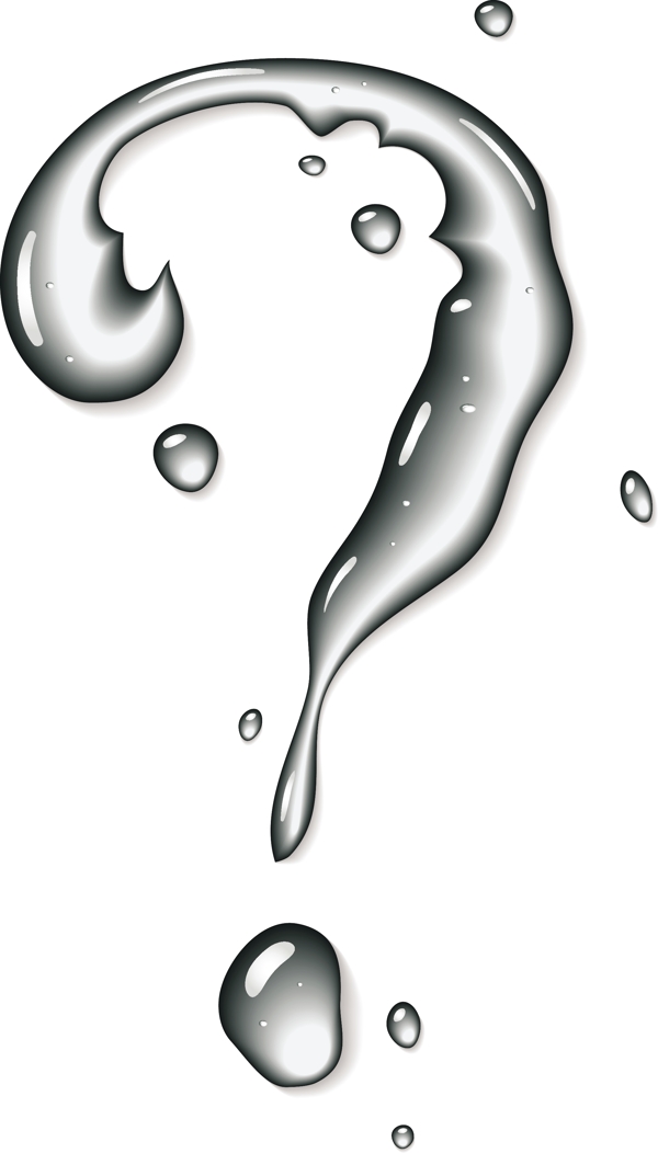 矢量水形問(wèn)號(hào)素材設(shè)計(jì)