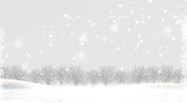 浪漫唯美冬季雪地雪景背景