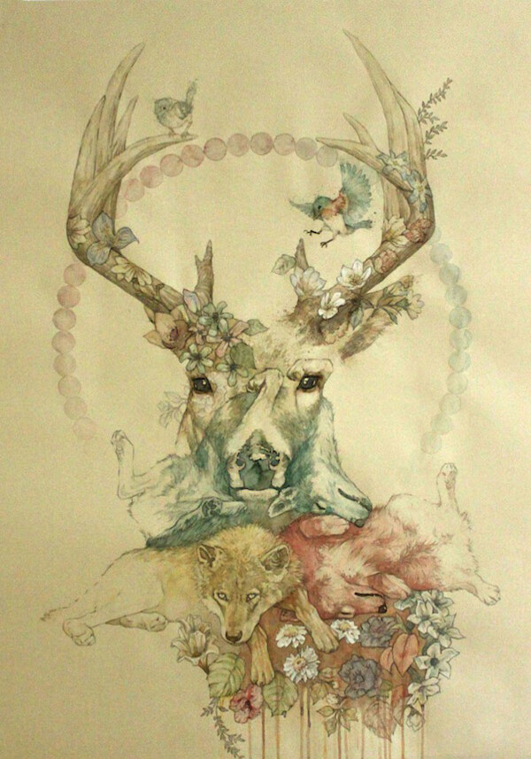 位圖插畫(huà)動(dòng)物插畫(huà)藝術(shù)效果手繪免費(fèi)素材