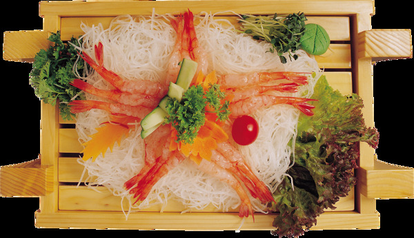 清新海鲜粉色日式料理美食产品实物