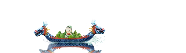 載滿粽子的龍舟