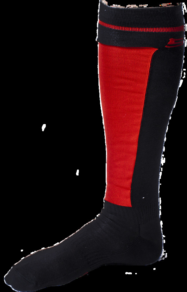 红色黑色长筒袜子免抠png透明图层素材