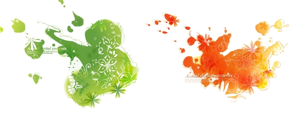時(shí)尚花紋圖片