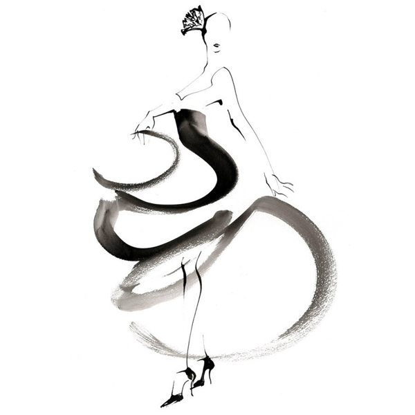 位圖插畫時尚插畫人物插畫藝術(shù)效果免費素材