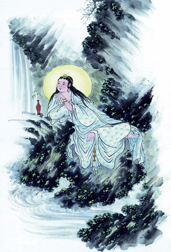 神仙佛像國畫0019