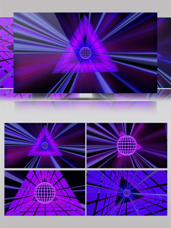 动感紫色扥光高清视频素材