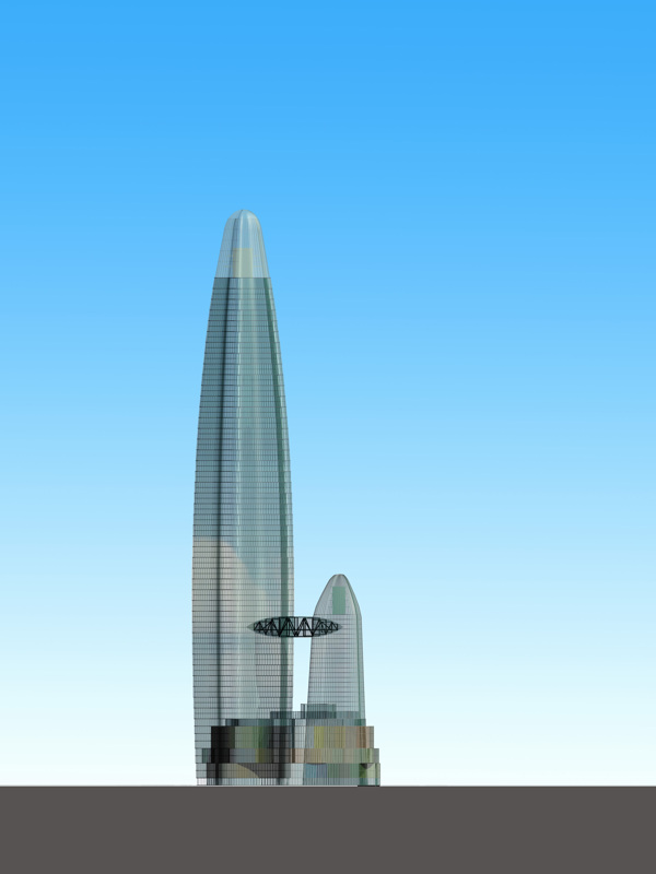 金融大楼模型效果图片