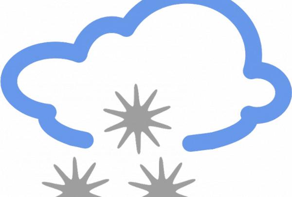 冰冷的雨天气符号矢量图像