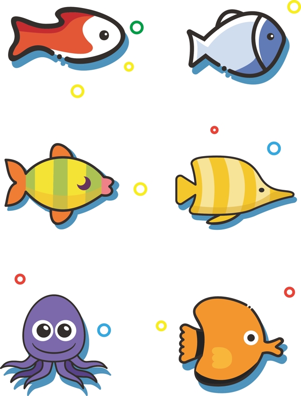鱼海鲜海洋鱼元素