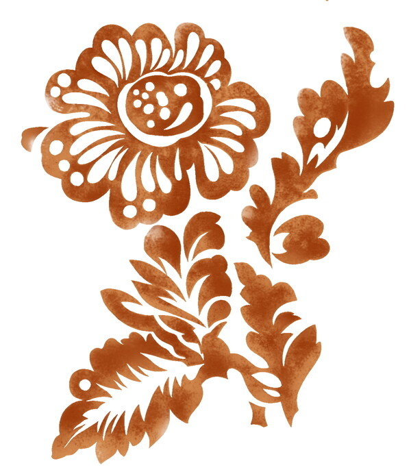 花草插圖花紋圖案0267