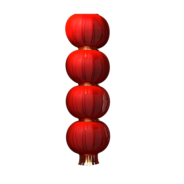 一串喜慶紅色燈籠免摳圖