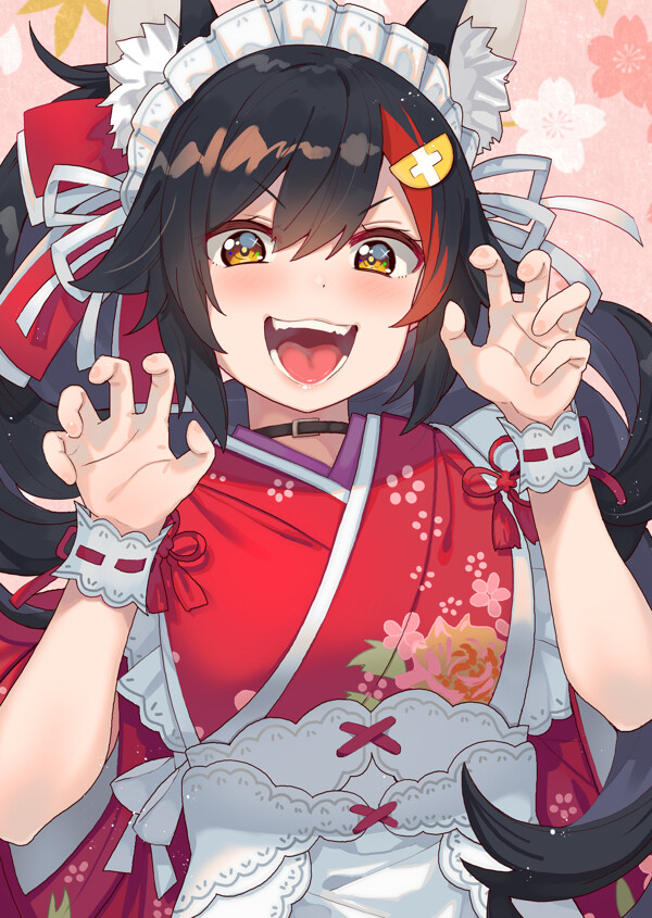 彩色動(dòng)漫人物插畫背景