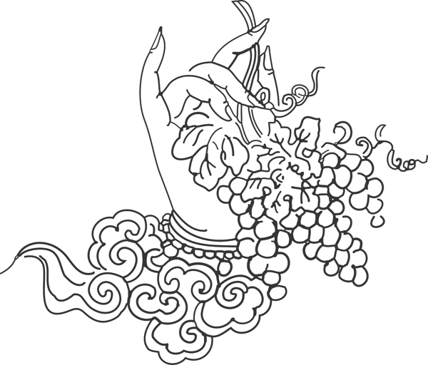 右葡萄手