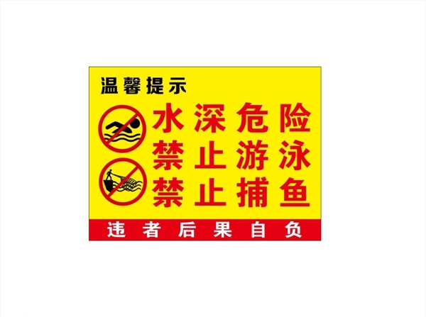 禁止游泳
