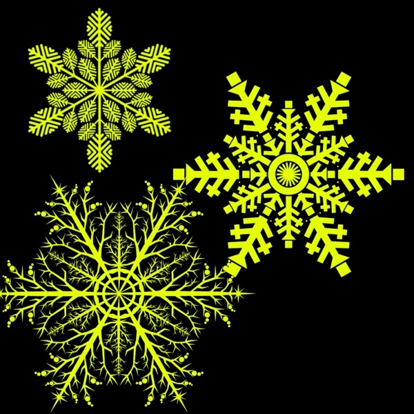 漂亮的雪花
