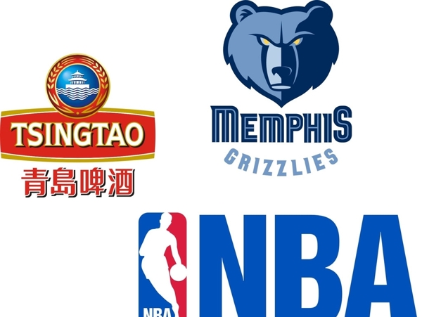 青岛啤酒NBA标志