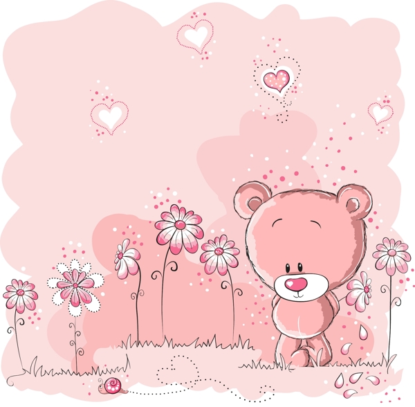韩国卡通可爱小熊