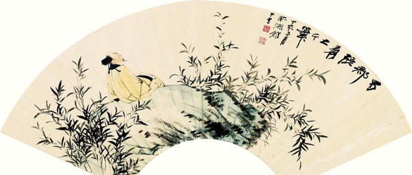 張大千國畫圖片