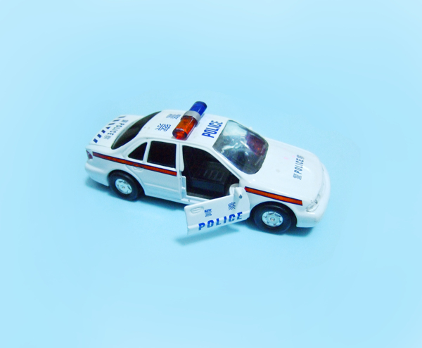 玩具警车模糊图片