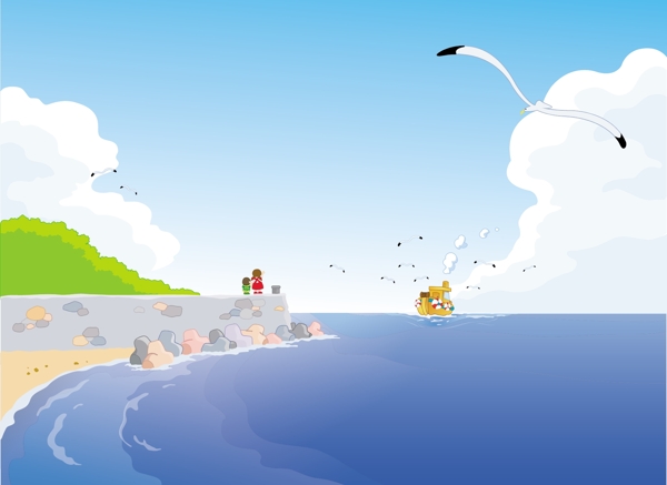 海邊風(fēng)景素材
