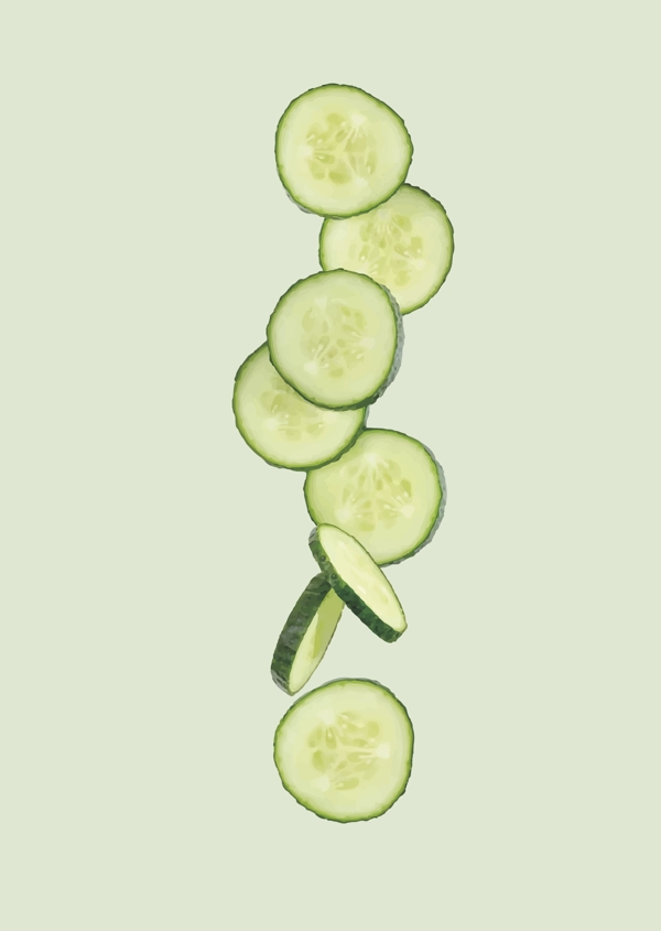 矢量黃瓜