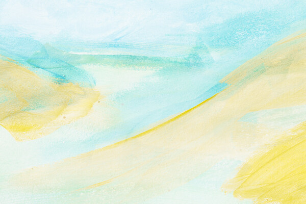 浅蓝色和黄色笔触抽象纹理背景