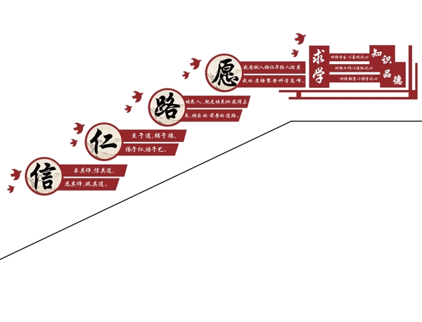 樓梯文化墻
