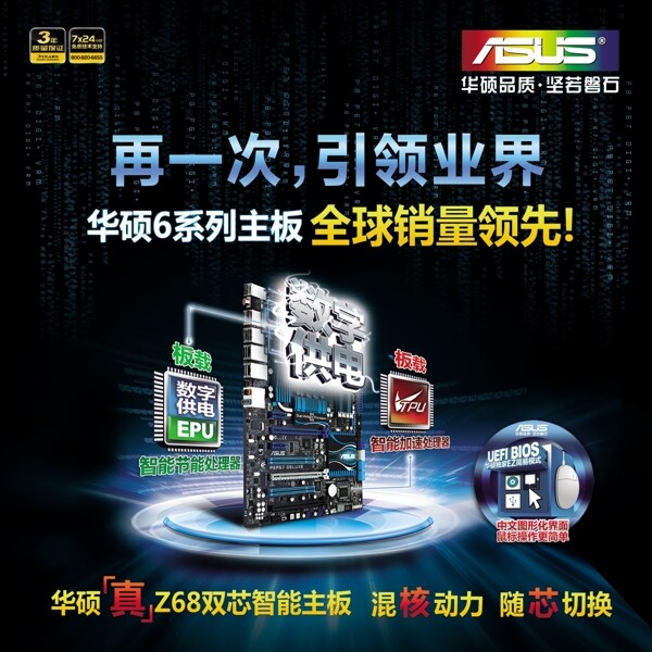 華碩Z68主板圖片