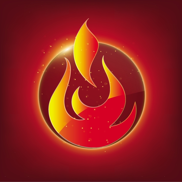 創(chuàng)意火焰標(biāo)志設(shè)計