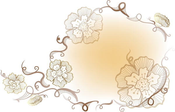失量花草插畫圖片