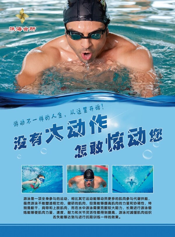 游泳宣传单页