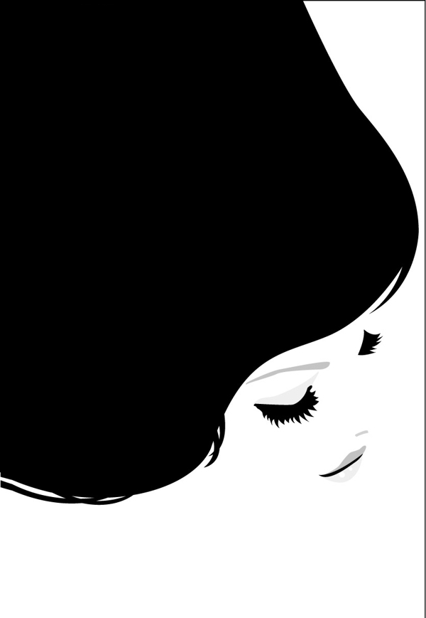 位圖人物女人色彩黑白色免費素材