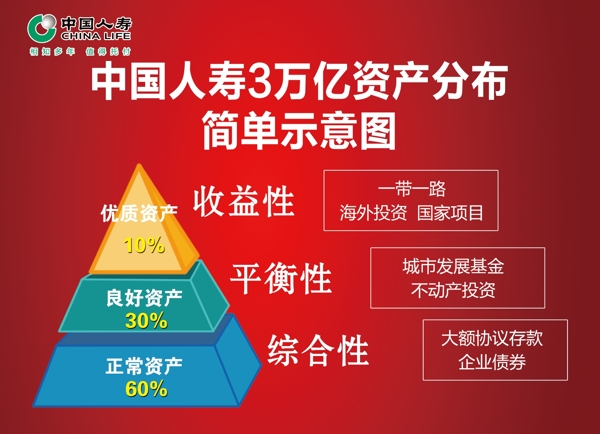 中國人壽投資分布簡單示意圖展