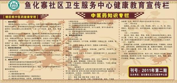 糖尿病宣傳欄圖片