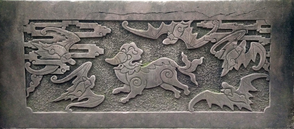 动物浮雕石雕图案装饰