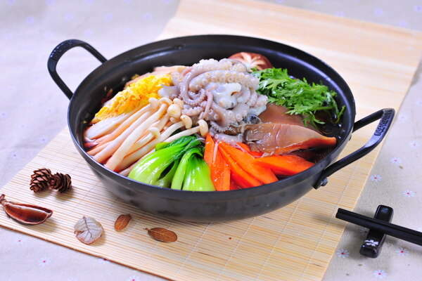 韩式章鱼火锅