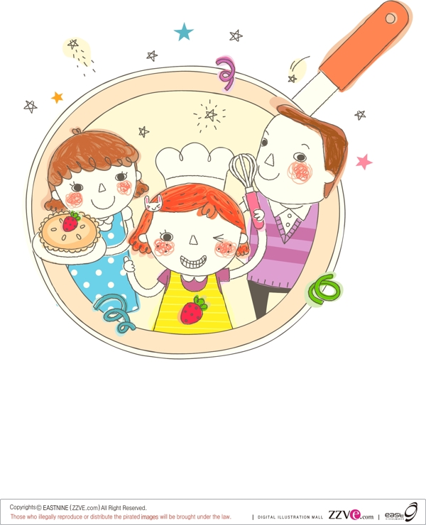 做蛋糕的孩子