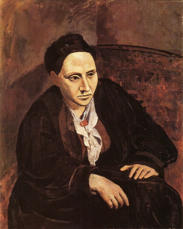 畢加索油畫portraitofgertrudestein圖片