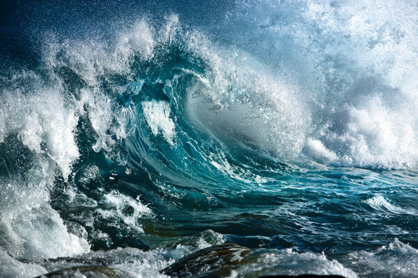 海浪浪花圖片