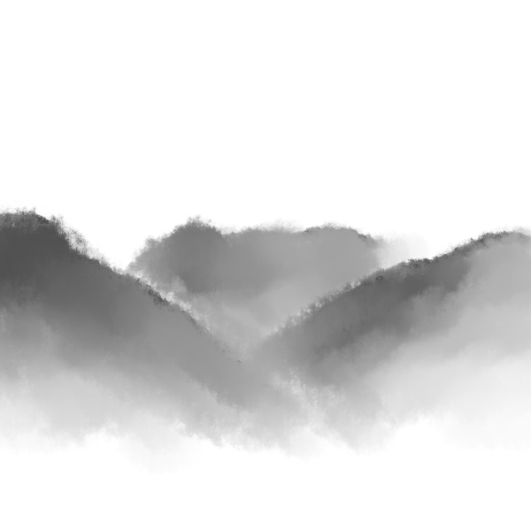 原創(chuàng)手繪水墨風(fēng)景可商用元素山