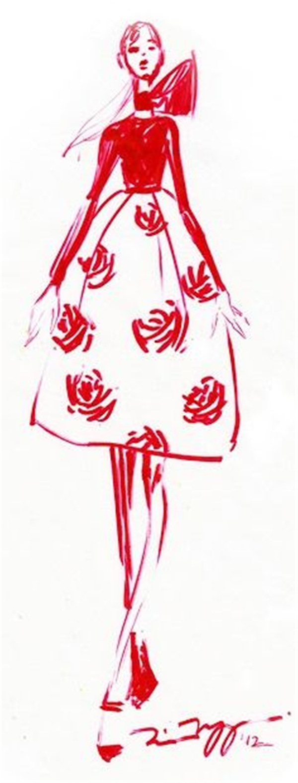 服裝設(shè)計(jì)手繪效果圖
