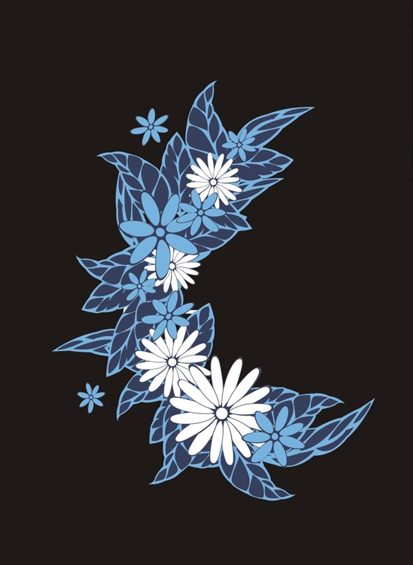 花朵花卉矢量圖下載