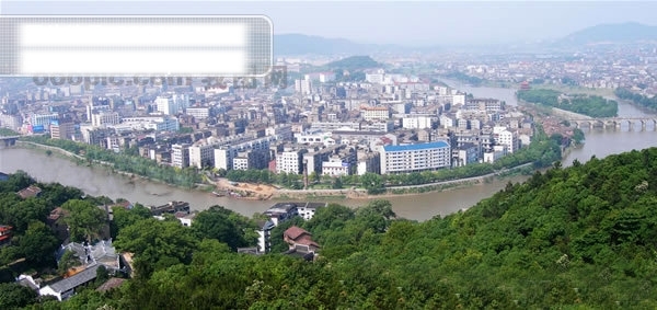 醴陵城市全景图