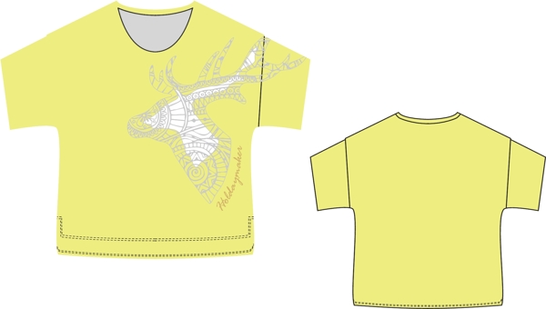 動(dòng)物圖案服裝款式印花