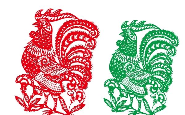 雞剪紙