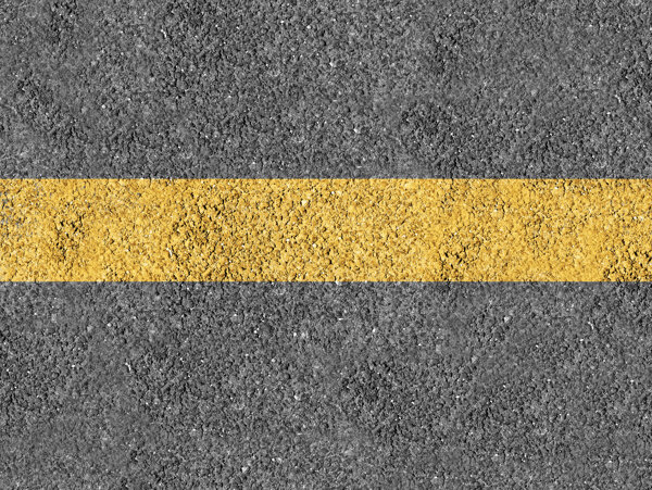 道路上的黄线