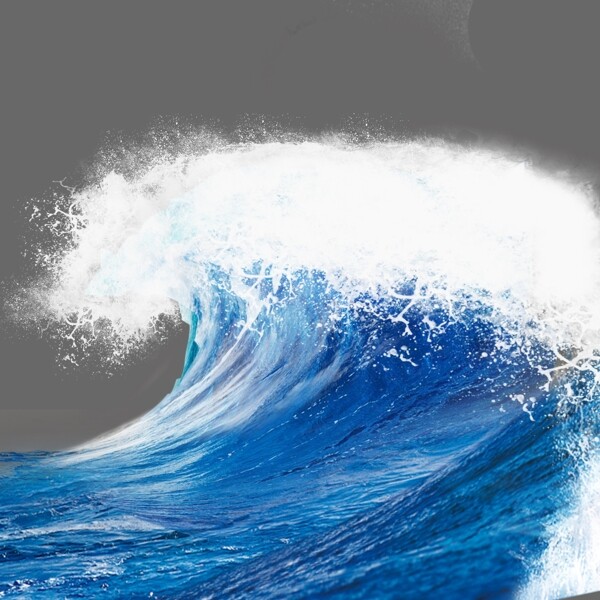 海浪蓝色海洋大风大浪
